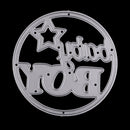 DIY Round Baby Boy Metal Cutting Dies Stencils for Scrapbook Album Paper Craft Embossing Baby Shower Card Decor