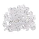 50 Pieces Hardwall Hanger Multi-Purpose Hook Uses for Hardware, Fasteners & Hooks Wall Mount Non-mark Hooks Picture Photo Frame Hangers, 1.5cm / 0.59inch Nail