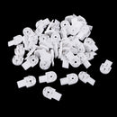 50 Pieces Hardwall Hanger Multi-Purpose Hook Uses for Hardware, Fasteners & Hooks Wall Mount Non-mark Hooks Picture Photo Frame Hangers, 1.5cm / 0.59inch Nail