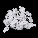 50 Pieces Hardwall Hanger Multi-Purpose Hook Uses for Hardware, Fasteners & Hooks Wall Mount Non-mark Hooks Picture Photo Frame Hangers, 1.5cm / 0.59inch Nail