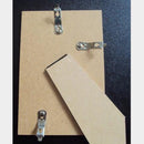 100 Pieces Picture Photo Frame Hardware Metal Spring Turn Clip Hangers Framing Fixing Tools Silver