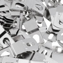 100 Pieces Picture Photo Frame Hardware Metal Spring Turn Clip Hangers Framing Fixing Tools Silver
