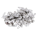 100 Pieces Picture Photo Frame Hardware Metal Spring Turn Clip Hangers Framing Fixing Tools Silver