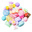 20 Pieces Lots Mixed DIY Flatbacks Resin Flat Back Macarons Lollippops Candies Cabochon Buttons Scrapbooking Slime Charm DIY Embellishment Craft