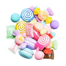 20 Pieces Lots Mixed DIY Flatbacks Resin Flat Back Macarons Lollippops Candies Cabochon Buttons Scrapbooking Slime Charm DIY Embellishment Craft