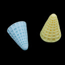 10 Pieces Ice Cream Cone Shape Resin Embellishment Handmade for DIY Clothing Bag Decoration