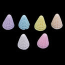10 Pieces Ice Cream Cone Shape Resin Embellishment Handmade for DIY Clothing Bag Decoration