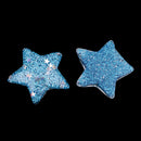 10 Pieces Mixed Colors DIY Flatbacks Resin Flat Back Stars w/ Glitter Confetti Cabochon Buttons Scrapbooking Slime Charm DIY Decorative Embellishment Craft