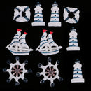 10 Pieces Oceanic Designs Mixed Resin Flatbacks Cabochons Flat Back Buttons Embellishments for Scrapbooking Craft DIY Phone Case