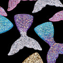 10 Pieces Resin Flatback Embellishment Mermaid Fishtail for Jewelry Making Craft DIY Hanging Pendant Charms