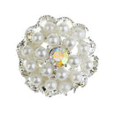 5 Pieces Metal Crystal Pearl Shank Buttons for Sewing Garmnet Accessories 20 mm