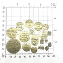 48 Pieces Antique Bronze Inspiration Words Charms Craft Supplies Mixed Pendants Beads Charms for Crafting, Jewelry Findings Making Accessory DIY Necklace Bracelet