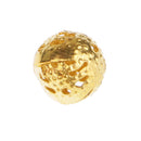 100 Pieces Golden Color Hollow Filigree Skill Carved Bead Spacer Beads DIY Craft Making Loose Beads Metal 8mm