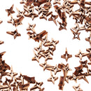 100 Pieces Unfinished Wood Hollow 4-pointed Star Wooden Pieces Embellishment for Kids DIY Wood Crafts 10mm