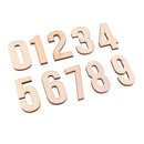 10 Pieces Natural Blank Wood Wooden Numbers Shape Pieces for Kids Arts Crafts DIY Educational Toys