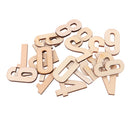 10 Pieces Natural Blank Wood Wooden Numbers Shape Pieces for Kids Arts Crafts DIY Educational Toys