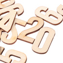 10 Pieces Natural Blank Wood Wooden Numbers Shape Pieces for Kids Arts Crafts DIY Educational Toys