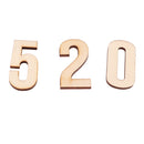 10 Pieces Natural Blank Wood Wooden Numbers Shape Pieces for Kids Arts Crafts DIY Educational Toys