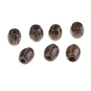 50 Pieces 10x8mm Barrel Large Hole Wood Spacer Beads Wooden Beads Carved Watermelon Strip for DIY Jewelry Making Macrame and Crafting Accessories