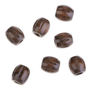 50 Pieces 10x8mm Barrel Large Hole Wood Spacer Beads Wooden Beads Carved Watermelon Strip for DIY Jewelry Making Macrame and Crafting Accessories