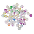 100 Pieces Mixed Multicolors Baking Painted Pearl Glass Bead 8mm Round Loose Spacer Beads Charms fit Necklace Bracelet Pendant DIY Jewelry Findings