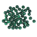 50 Pcs /lot 8mm Green Natural Malachite Beads 3mm Hole Bead Loose Spacer Beads Jewellery DIY Crafting Findings, Creative Hobbies Handmade