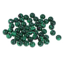 50 Pcs /lot 8mm Green Natural Malachite Beads 3mm Hole Bead Loose Spacer Beads Jewellery DIY Crafting Findings, Creative Hobbies Handmade