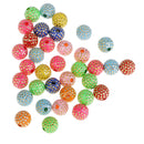 100 Pcs Mixed Plastic Beads Resin Rhinestone Bead For Jewelry Making Charm