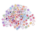 100pcs Cubed Uppercase Alphabet Beads DIY Word Message Kids Jewelry Beads