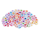 100pcs Cubed Uppercase Alphabet Beads DIY Word Message Kids Jewelry Beads