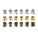18 Piece Buddha Head Shape Spacer Loose Beads Jewelry Making Charms Accessories for DIY Necklace Bracelet Supplies
