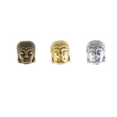 18 Piece Buddha Head Shape Spacer Loose Beads Jewelry Making Charms Accessories for DIY Necklace Bracelet Supplies