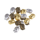 18 Piece Buddha Head Shape Spacer Loose Beads Jewelry Making Charms Accessories for DIY Necklace Bracelet Supplies