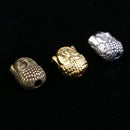 18 Piece Buddha Head Shape Spacer Loose Beads Jewelry Making Charms Accessories for DIY Necklace Bracelet Supplies