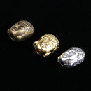 18 Piece Buddha Head Shape Spacer Loose Beads Jewelry Making Charms Accessories for DIY Necklace Bracelet Supplies