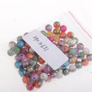 100 Pcs/lot Multicolored Round Resin Beads Charms 8 mm Loose Spacer Beads European Style Large Hole Charm Beads DIY Necklace Bracelet Beading Crafts