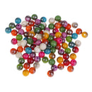 100 Pcs/lot Multicolored Round Resin Beads Charms 8 mm Loose Spacer Beads European Style Large Hole Charm Beads DIY Necklace Bracelet Beading Crafts