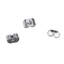 Metal Blank Nail Pin Ear Stud Earrings Post Flat Pad Forms Findings with Back Stopper DIY Crafts Pack of 25 Pairs