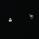 6 Sets Brass Silver / Gold Plated Magnetic Oval Ball Clasps Connectors for Jewellery Making Accessories