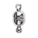 6 Sets Brass Silver / Gold Plated Magnetic Oval Ball Clasps Connectors for Jewellery Making Accessories