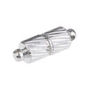 5 Sets Brass Silver Tone Engraved Magnetic Clasps Craft Findings Necklace Jewellery Making Clasps Ends Connectors - 15x5mm