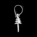 10Pcs Pearl Cup Pendant Connector Bail 5mm Half-drilled Beads Jewelry Making