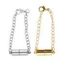 2 Pcs Jewelry Making Magnetic Hooks Lobster Clasps Necklace Extenders Chains