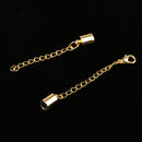 2 Pcs Jewelry Making Magnetic Hooks Lobster Clasps Necklace Extenders Chains