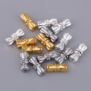 15Pcs Multipurpose Home Used DIY Jewelry Components Bowknot Shape Jewelry Connector Screw Clasps for Necklace Clasps & Closures