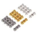 15Pcs Multipurpose Home Used DIY Jewelry Components Bowknot Shape Jewelry Connector Screw Clasps for Necklace Clasps & Closures
