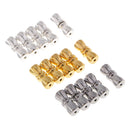 15Pcs Multipurpose Home Used DIY Jewelry Components Bowknot Shape Jewelry Connector Screw Clasps for Necklace Clasps & Closures