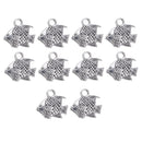 10Pcs Stainless Steel Tropical Fish Dangle Pendant Charms,Silver Tone Jewelry Findings for DIY Necklace Bracelets Pendant Making (12 x 10mm)