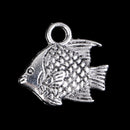 10Pcs Stainless Steel Tropical Fish Dangle Pendant Charms,Silver Tone Jewelry Findings for DIY Necklace Bracelets Pendant Making (12 x 10mm)
