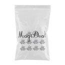 10Pcs Stainless Steel Tropical Fish Dangle Pendant Charms,Silver Tone Jewelry Findings for DIY Necklace Bracelets Pendant Making (12 x 10mm)